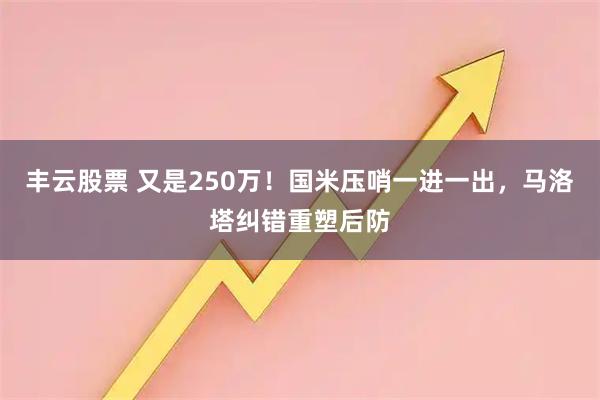 丰云股票 又是250万！国米压哨一进一出，马洛塔纠错重塑后防
