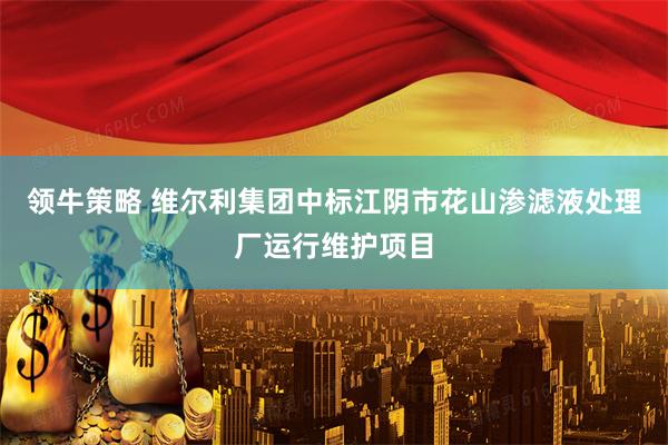 领牛策略 维尔利集团中标江阴市花山渗滤液处理厂运行维护项目
