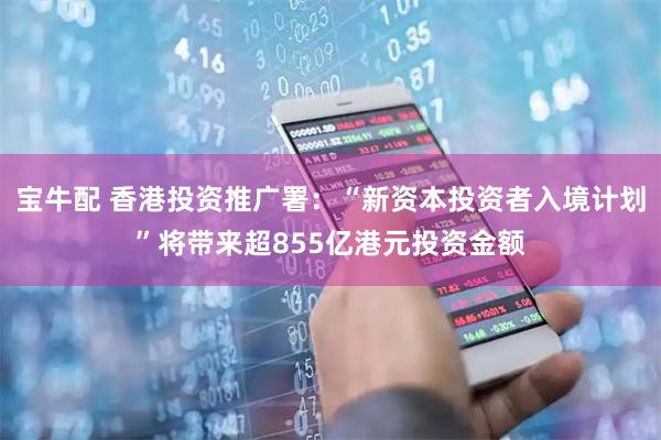 宝牛配 香港投资推广署：“新资本投资者入境计划”将带来超855亿港元投资金额