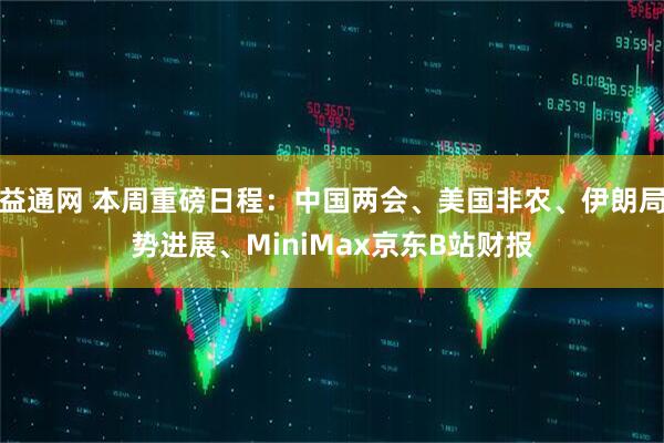 益通网 本周重磅日程:中国两会、美国非农、伊朗局势进展、MiniMax京东B站财报